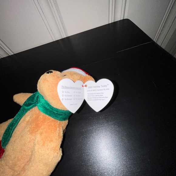 Vintage 2003 Ty Beanie Baby "Holiday Teddy" with Tags - Picture 4 of 4